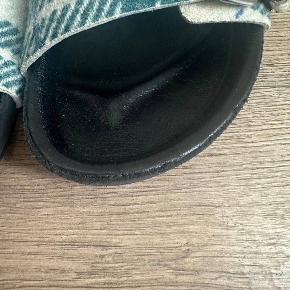 New in box‎ ISABEL MARANT Ivory Lennyo Checked Felt Sandals - Picture 4 of 7